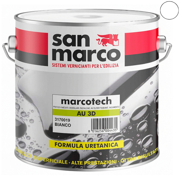 SAN Marco Marcotech AU 3D Smalto per Pavimenti in Cemento Bianco - SAN MARCO